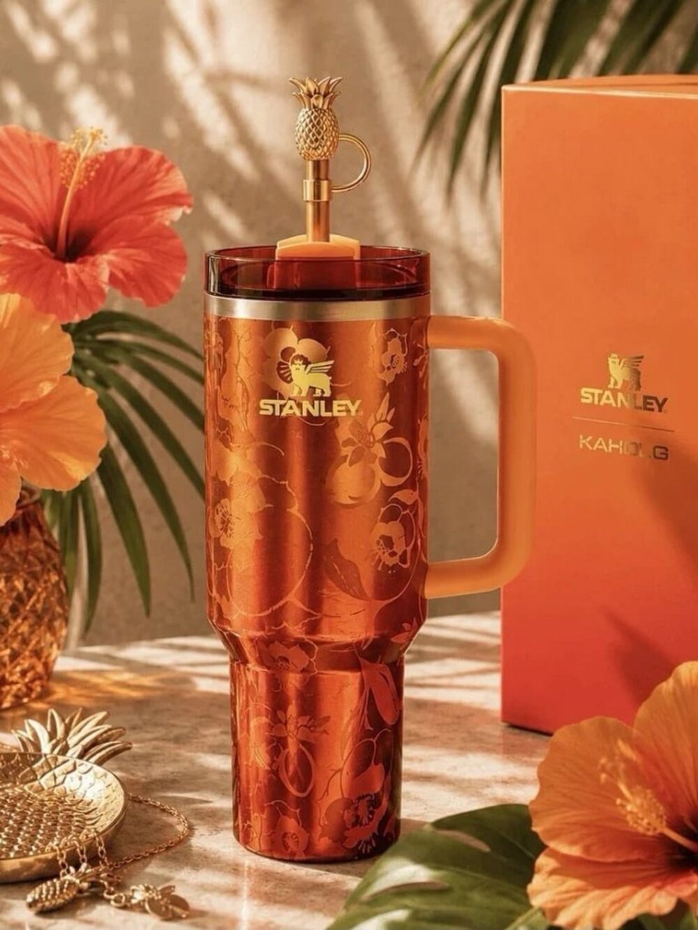The Stanley 1913 x KAROL G 40 oz Quencher H2.O FlowState Tumbler